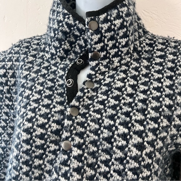 MADEWELL Harmonica Wool Blend Fuzzy Pullover Button Snap Henley Sweater Sz XS - Picture 9 of 12